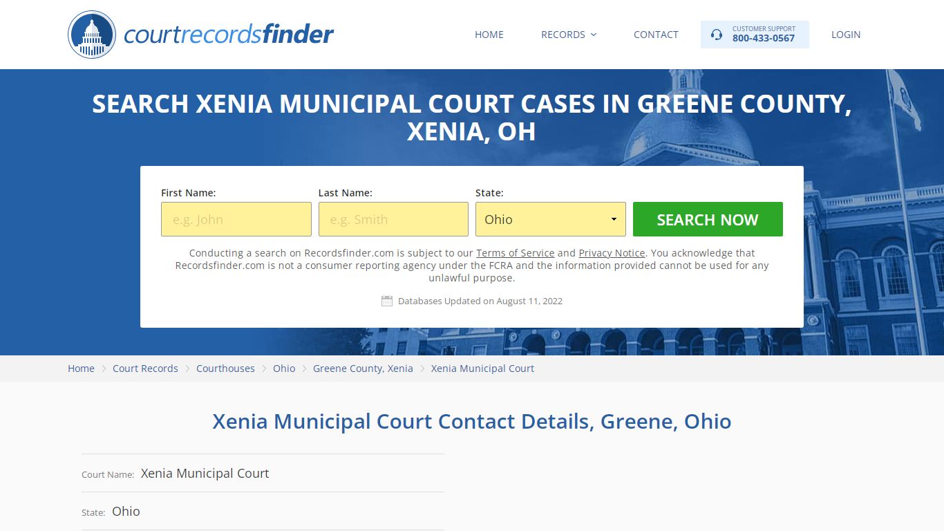 Xenia Municipal Court Case Search - Greene County, OH ...